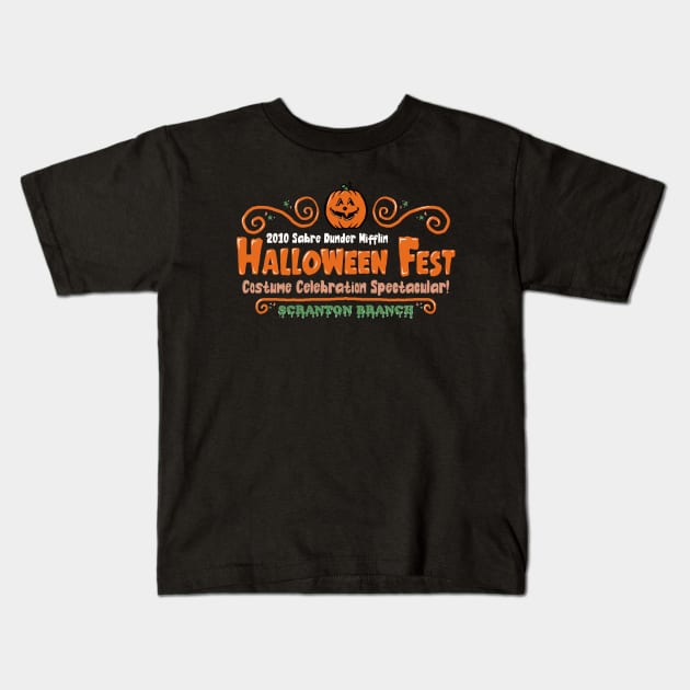 Halloween Fest - Costume Celebration Spectacular Kids T-Shirt by toruandmidori